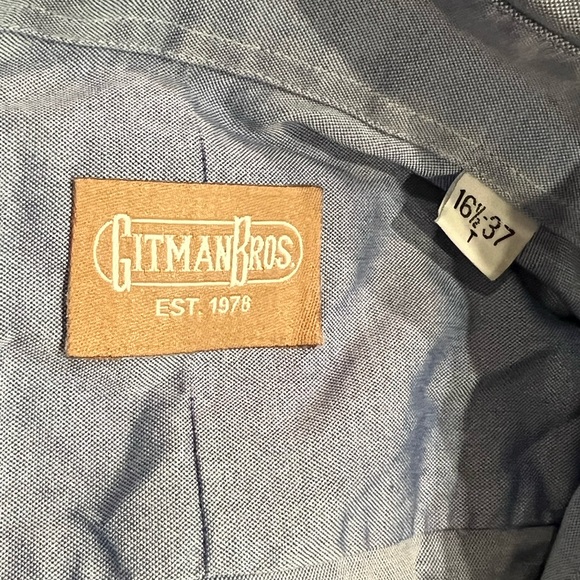 Gitman Brothers Men’s Dress Shirt 16 1/2 x 37 - Picture 2 of 8